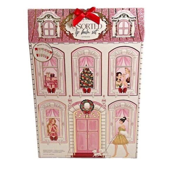 Nicole Miller Assorted Lip Balm (6) Pink Holiday Gift Set Hydrating Moisturizing - Picture 2 of 7